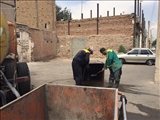 سطل های زباله در سطح شهر پاکسازی شدند