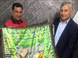 دوچرخه سوار حامل پیام مقاومت و شهادت و پرچم تمثال 72 شهید به سردرود رسید