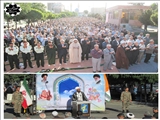 نماز عید فطر به امامت حجت الاسلام والمسلمین دکتر جلیلی در سردرود اقامه گردید