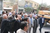 آزادسازی املاک توافق شده خیابان امام با حضور فرماندار