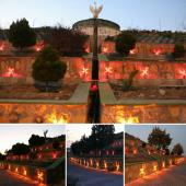 پروژه نورپردازی پارک چشم انداز سردرود