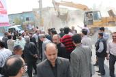 آزادسازی املاک توافق شده خیابان امام با حضور فرماندار